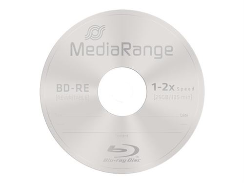 MediaRange - 10 x BD-RE - 25 Go 2x - spindle