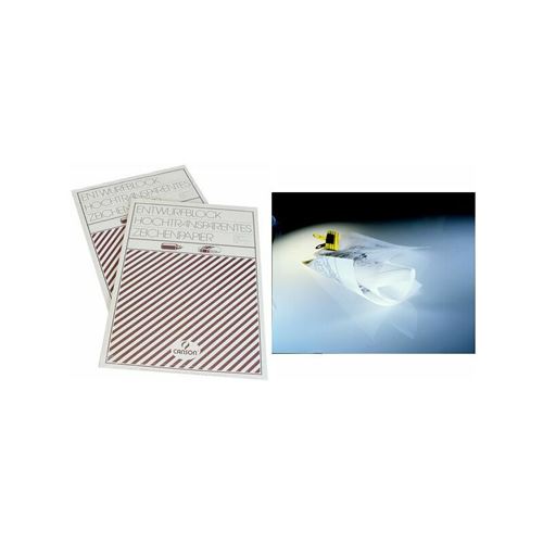 CANSON Bloc de calque, A3, transparent, 110/115 g/m2