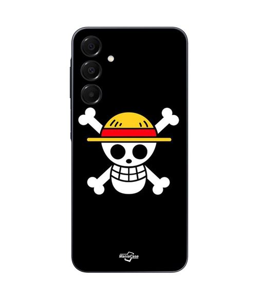 Coque Samsung Galaxy A16 Drapeau One Piece Pirate Rap et Chapeau de Paille Maniacase