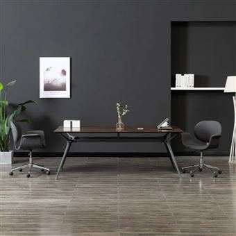 Chaise pivotante à manger Gris Tissu - 1