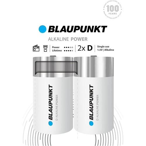 BLAUPUNKT piles D alcalines, paquet de 2