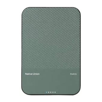 Batterie Externe 5000mAh Magnétique MagSafe & Qi2 Native Union Vert