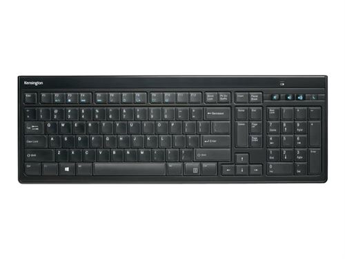 Kensington Advance Fit Slim - Toetsenbord - draadloos - 2.4 GHz - Belgisch - zwart - detailhandel