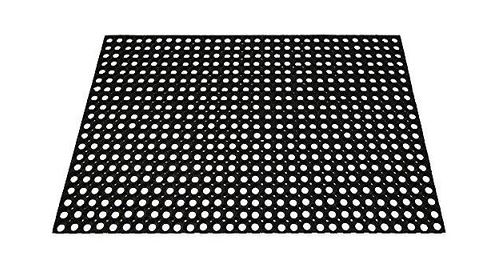 ID Mat - Tapis d'entrée - Caillebotis - 120 x 80 cm - Noir - Image 2