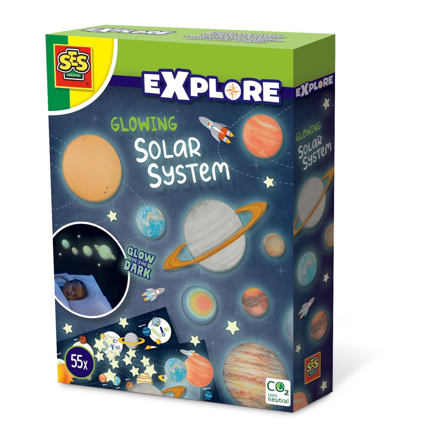 Planétarium HD Pour Enfant – LED Ultra Lumineuse, Rotation Motorisée, 3 Disques (Voie Lactée, Constellations, Système Solaire)