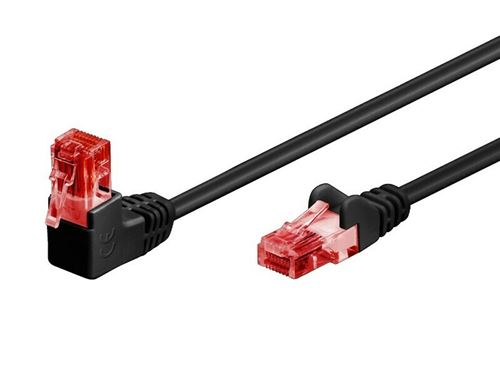 Goobay : Câble réseau RJ45 U/UTP Cat. 6 coudé à 90° - 3 m