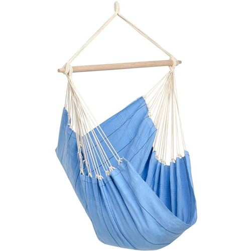 Amazonas - Fauteuil suspendu brésilien artisanal King Size Bleu