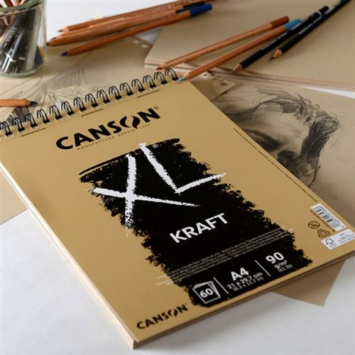 Carnet A4 Canson XL - Croquis - 120 feuilles - Papiers à dessin
