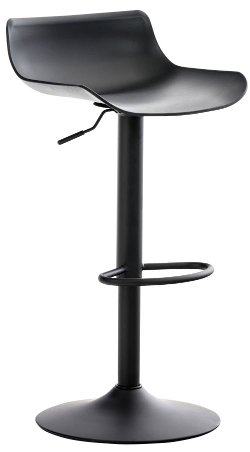 Tabouret de bar Aveiro en plastique , Noir