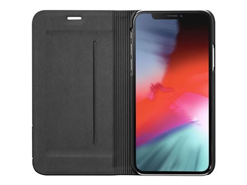 Laut PRESTIGE FOLIO - Flip cover voor mobiele telefoon - polycarbonaat, polyurethaan leer - zwart - voor Apple iPhone 11 Pro