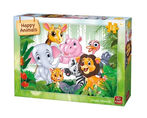 Puzzle 12 st. animaux de la jungle 05781