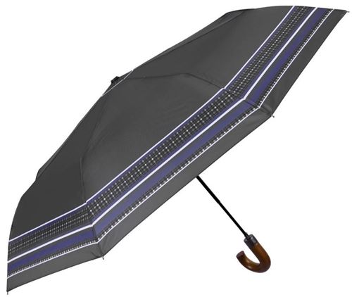 Perletti parapluie automatique unisexe gris foncé/bleu 96 cm