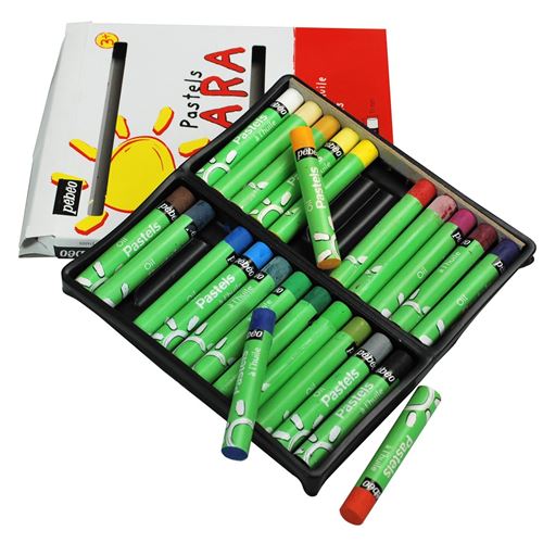 Pastel gras - Assortiment 24 couleurs - Crayon de couleur - Achat & prix