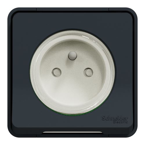 Prise de courant gris saillie mureva styl ip55 ik08