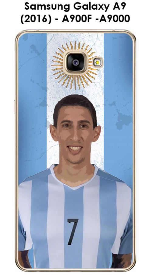 Coque Samsung Galaxy A9 (2016) - A900F -A9000 design Di Maria & Drapeaux