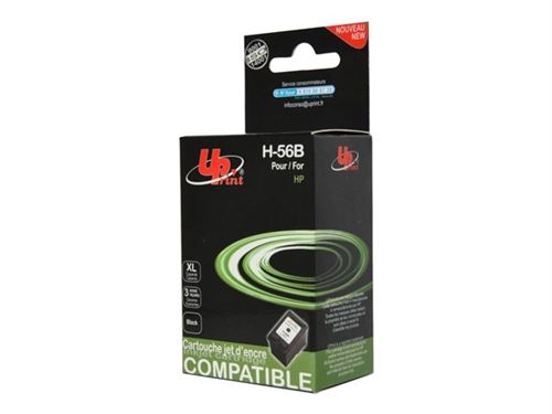 UPrint H-56B - 25 ml - taille XL - noir - compatible - remanufacturé - cartouche d'encre (alternative pour : HP 56) - pour HP Deskjet 450, 55XX; Officejet 6110; Photosmart 7150, 7350, 7550; psc 21XX, 2210