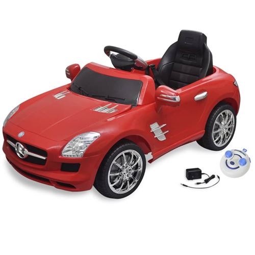vidaXL Voiture électrique 6 V avec télécommande Mercedes Benz SLS AMG rouge