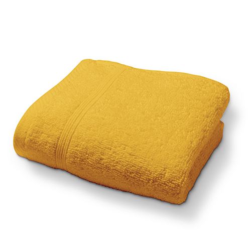today drap de bain - 100% coton 500 g/m²- 70 x 130 cm - jaune safran