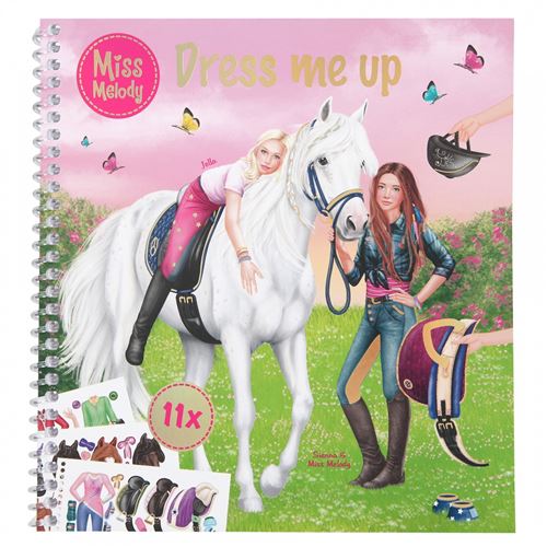 Miss Melody livre de coloriage Dress Me Up girls 19 cm papier 12 pièces