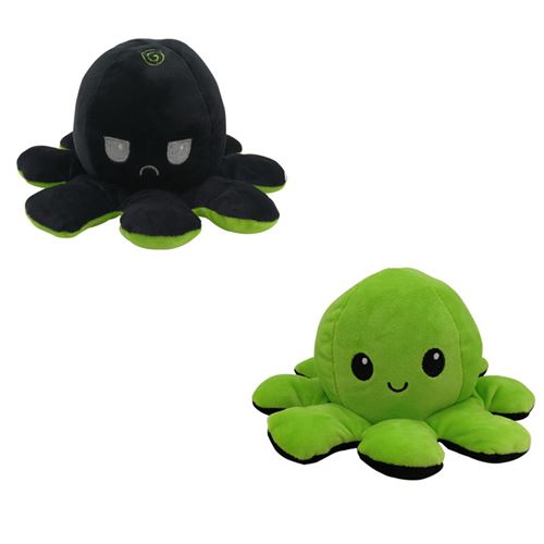 Poupée Octopu Double face Flip Octopu Peluche Chirdren Enfants Cadeau D'anniversaire B - Multicolore