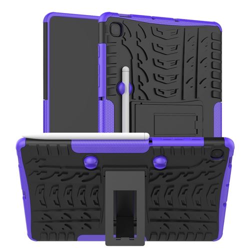 Générique Violet Coque En Tpu Motif De Pneu Cool Antidérapant Avec Béquille Pour Votre Samsung Galaxy Tab S6 Lite - Image 1