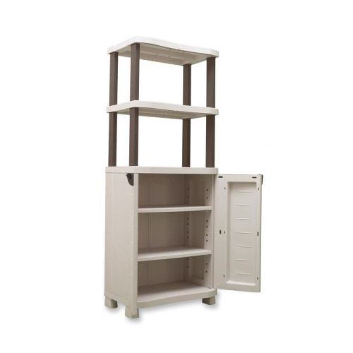 Spacesaver 70 Plastiken Armoire Basse 2 Portes Avec Etageres Et 2
