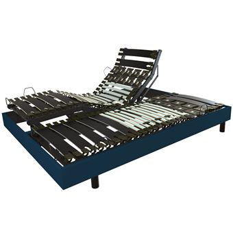 Sommier électrique alliance finition tissu 2x70x190 - 1