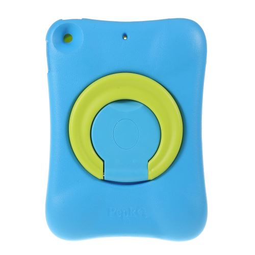 Coque en TPU eva pivotant anti-choc bleu vert avec béquille rotative à 360° pour votre Apple iPad Mini 9.7 (2019)