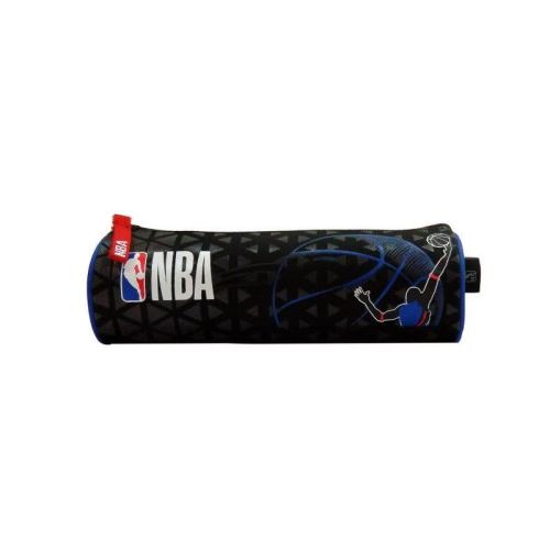 Nba Trousse Ronde - Un Compartiment - 21,5X7X5 Cm - Noir