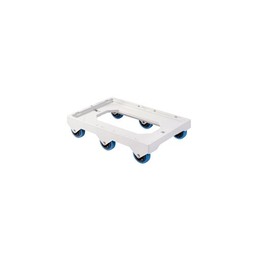 Socle rouleur 6 roues silence - axe acier