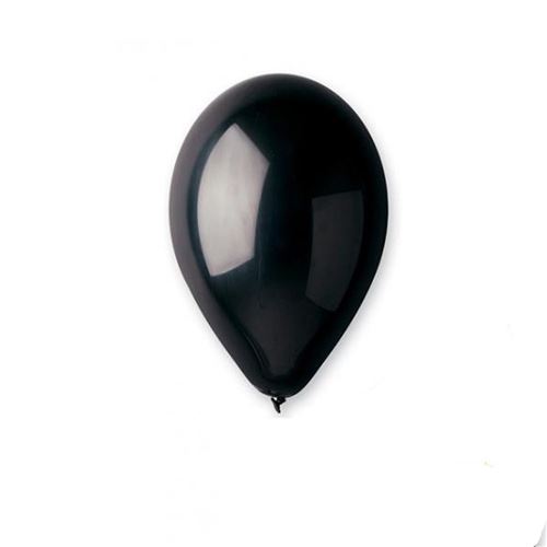10 ballons latex métallisés bio 33cm noir - Coloris : Noir305753