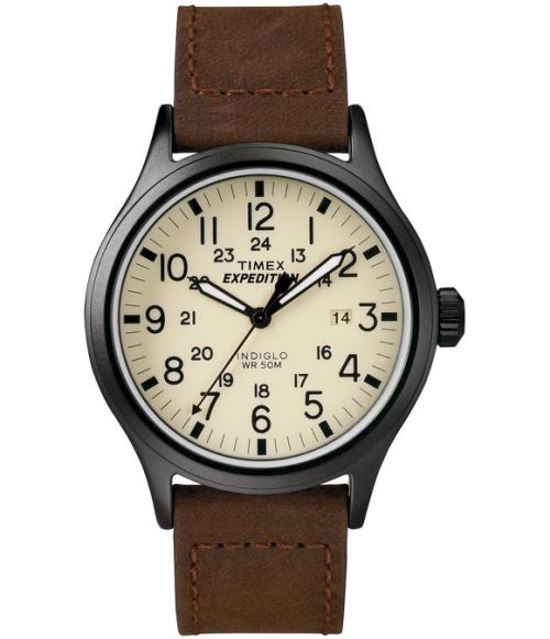 TIMEX  Homme Analogique Quartz Montre avec Bracelet en Cuir T49963