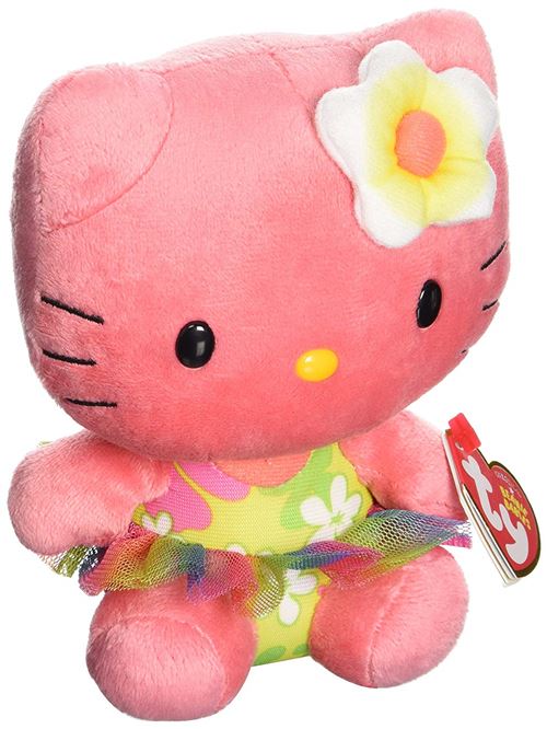 Ty Ty41029 - Peluche - Hello Kitty Surf - Beanie Babies - 15 Cm