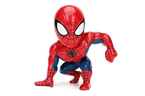 Metals Jada Toys - Figurine à collectionner moulée sous pression Spider-Man Ultimate de Marvel, 6 pièces, rouge et bleu