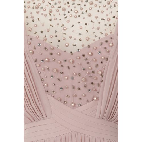 Little Mistress Robe longue avec perles et strass Femme FR 36 Gris clair UTLM860 Peignoirs de sport Achat prix fnac