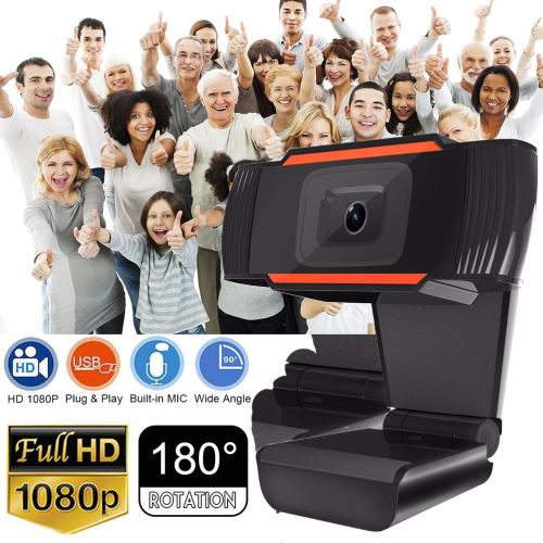 Caméra d'ordinateur portable de bureau webcam HD 1080p avec microphone
