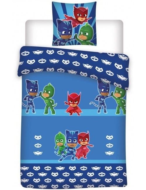 Disney PJ Masks housse de couette 140 x 200 cm bleu