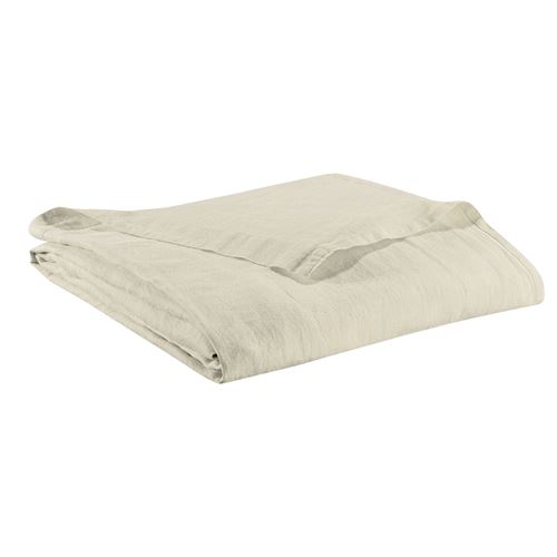 Drap plat stonewashed zephyr craie 240 x 300 cm vivaraise 1306370000