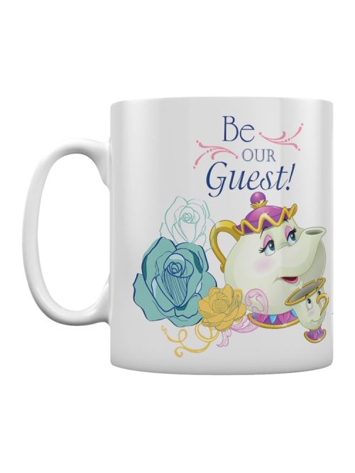 Beauty and the Beast Tasse Be Our Guest blanc