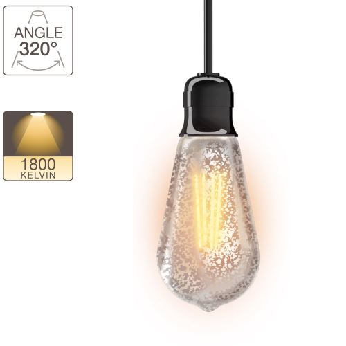 Ampoule LED ST64 - culot E27 - vintage antique