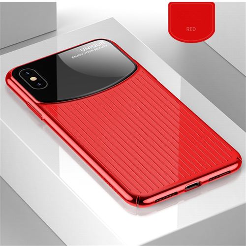 Coque en TPU combo clair rouge pour votre Apple iPhone XS Max 6.5 inch