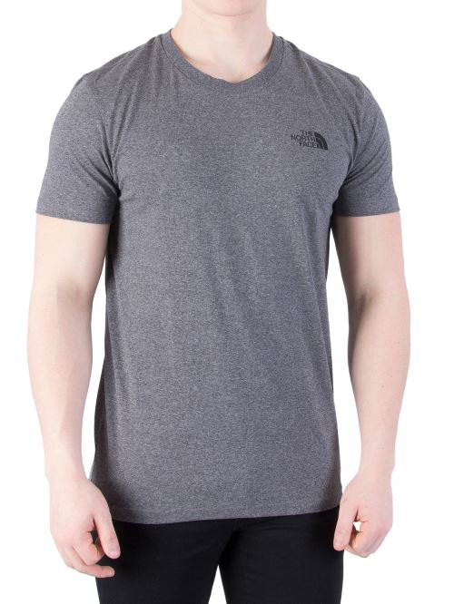 The North Face Pour des hommes T-shirt à logo en marled à dôme simple, GrisL