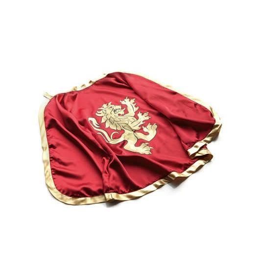 Liontouch Cape De Chevalier Noble Bleue Avec Lion Doré - Déguisement Médiéval Pour Enfants 3-8 Ans