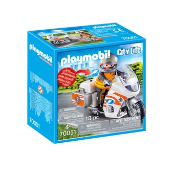 Playmobil City Life 70051 Urgentiste et moto