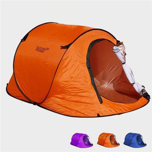 Beach and Garden Design - Tente de plage 2 sièges abri solaire mer camping protection uv TENDAFACILE Xxl, Couleur: Orange