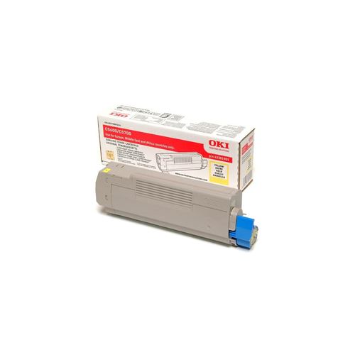 Cartouche de Toner Compatible pour Oki C5600 / C5700 Jaune