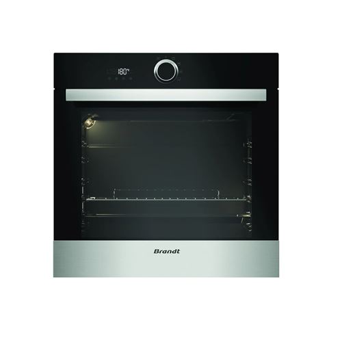 Brandt BXP5132X - Four - intégrable - niche - largeur : 56 cm - profondeur : 55 cm - hauteur : 58.5 cm - avec système auto-nettoyant - classe A - acier inoxydable