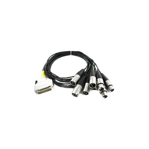 Cordial CFD1.5DFMT - Câble multipaire sub-D 25 broches-4 XLR mâles + 4 XLR femelles 1,5 m