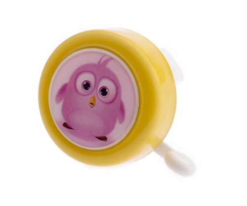 Pexkids cloche de vélo Free as a Bird 50 mm jaune