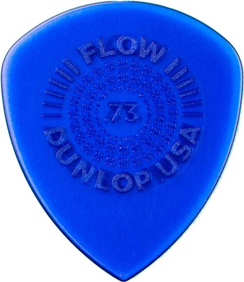 Dunlop 549P073 - 6 médiators Flow Standard Grip - 0.73 mm